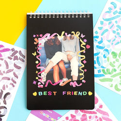 4 Sheets Color Collection Series Laser Sticker Ins Scrapbooking Decorative Sticker DIY Diary Album Stick Label Kawaii Stationery (ONLINE ORDER ONLY)