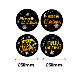 100-500Pcs Merry Christmas Stickers Seal Labels Gold Silver 1 Inch Round Stickers For Handmade Sticker Card Box Package Labels (ONLINE ORDER ONLY)
