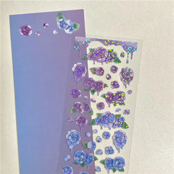 Ins Melting Rose Sticker Hand Account Scrapbooking Decorative Sticker DIY Diary Album Stick Label Korean Stationery (ONLINE ORDER ONLY)