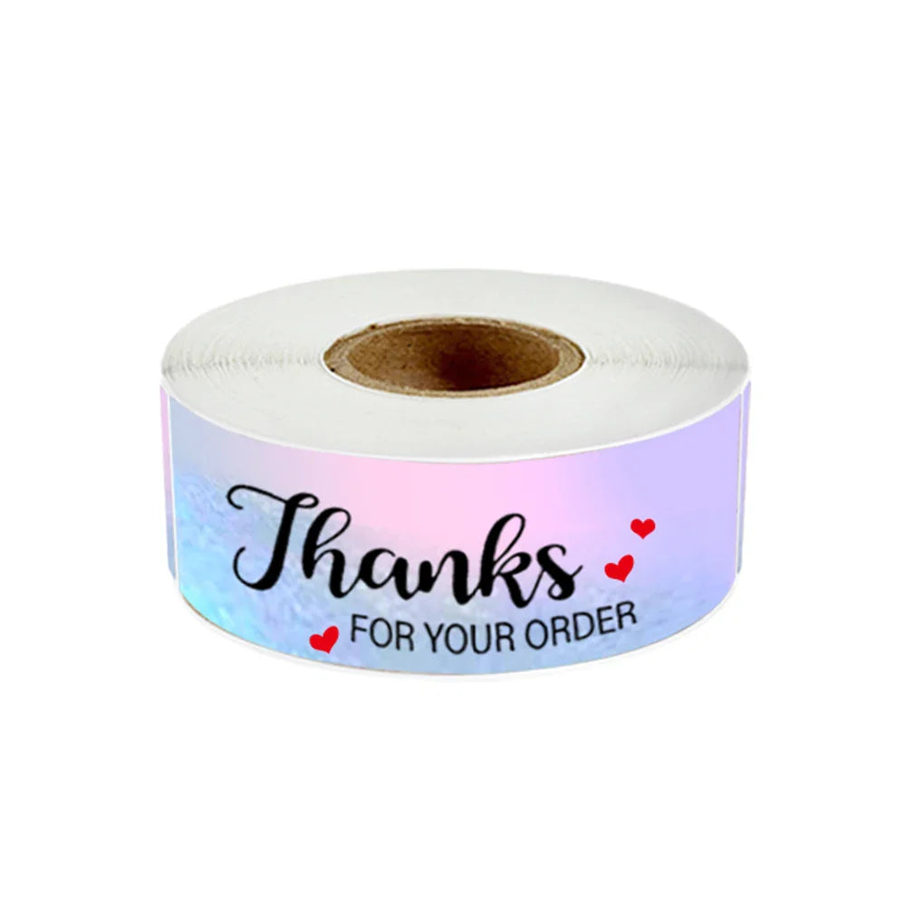 120pcs/roll Merry Christmas Stickers Cute Santa Claus Xmas Tree Thank You Labels For Gift Box Present Sealing Package Decoration (Online Order Only)