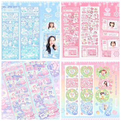 1pcs Kawaii Animals Laser Stickers Scrapbooking Decorative Cute Sticker Korean DIY Diary Album Stick Label School Stationery (Online Order Only)