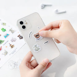 17Pcs Cute Animal Sticker ins DIY Decoration Ablum Diary Scrapbooking Journal Adhesive Sticker Stationery Art Crafts (ONLINE ORDER ONLY)