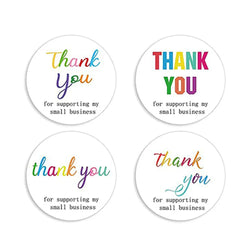 500pcs/roll Thank You Stickers Label Exquisite Design Adhesive Envelope Seals Stickers Appreciation Cards for Wedding Birthday (ONLINE ORDER ONLY)