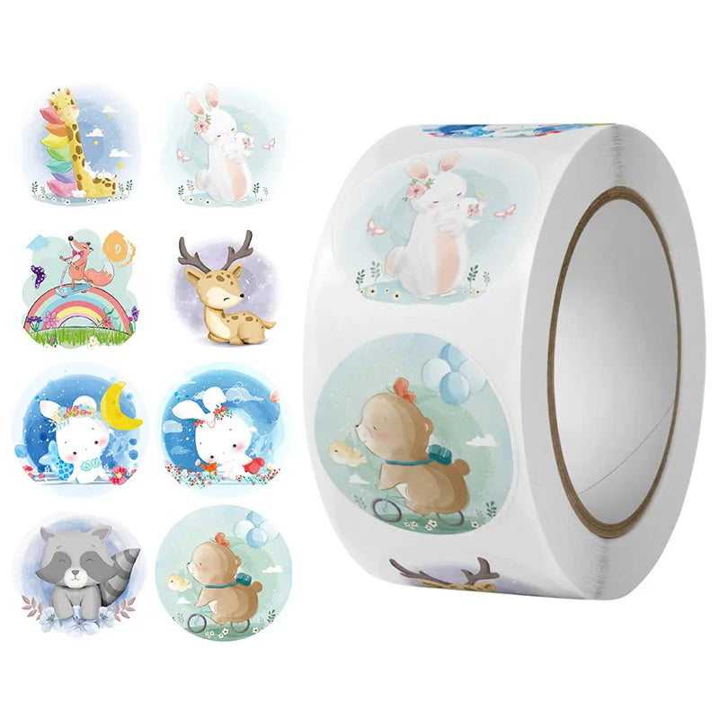 100-500PCS Reward Stickers Encouragement Stickers for Kids Motivational Stickers with Cute Animals for Students Teachers (Online Order Only)