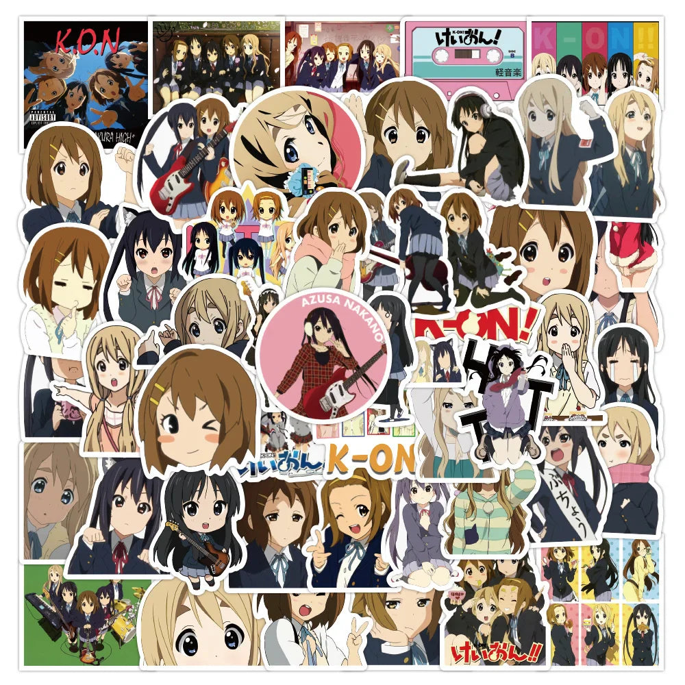 Anime Girl Cartoon Sticker Pack - Laptop, Guitar, Bike, Skateboard, Gift Toy Wholesale (ONLINE ORDER ONLY)
