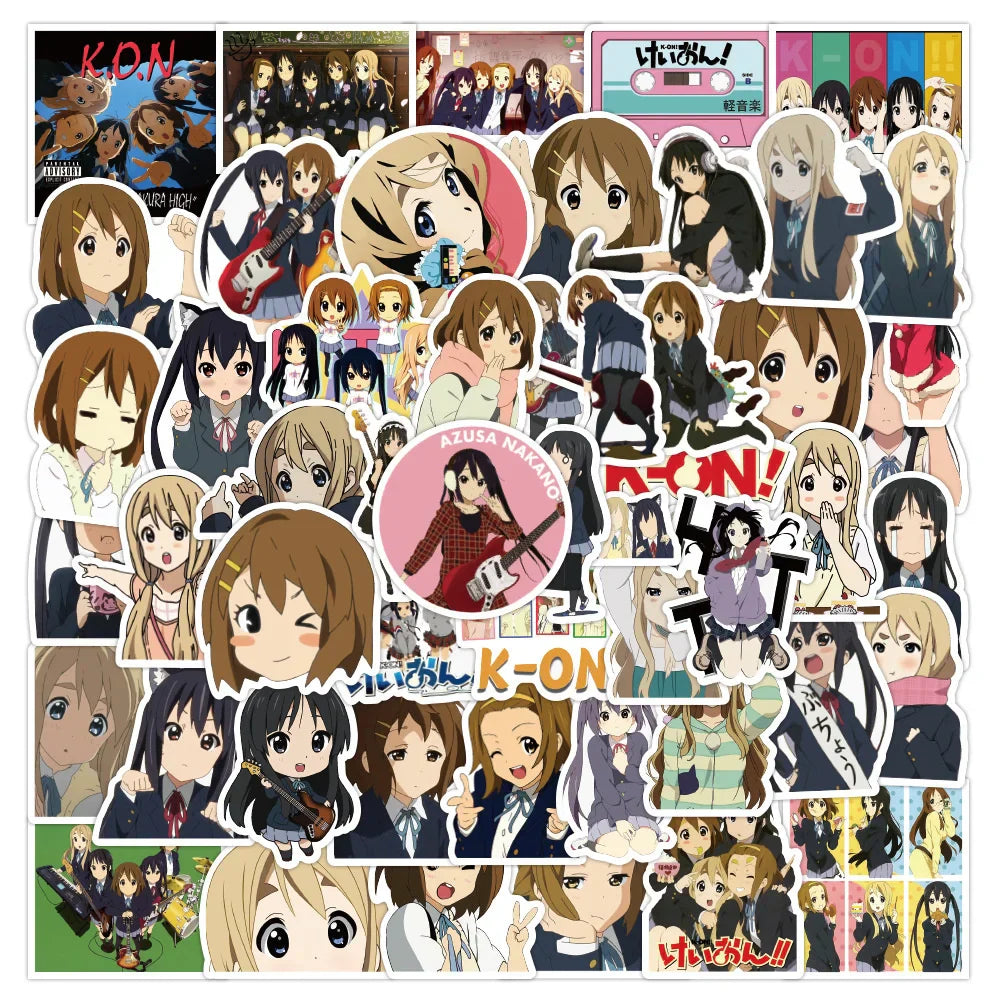 Anime Girl Cartoon Sticker Pack - Laptop, Guitar, Bike, Skateboard, Gift Toy Wholesale (ONLINE ORDER ONLY)