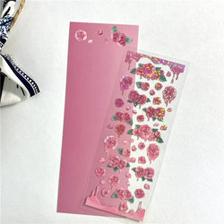 Ins Melting Rose Sticker Hand Account Scrapbooking Decorative Sticker DIY Diary Album Stick Label Korean Stationery (ONLINE ORDER ONLY)