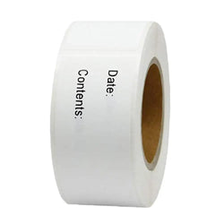 1 Roll Of 125 Pcs Self-Adhesive Removable Freezer Refrigerator Food Storage Paper Sticker Labels White 25X75Mm (Online Order Only)