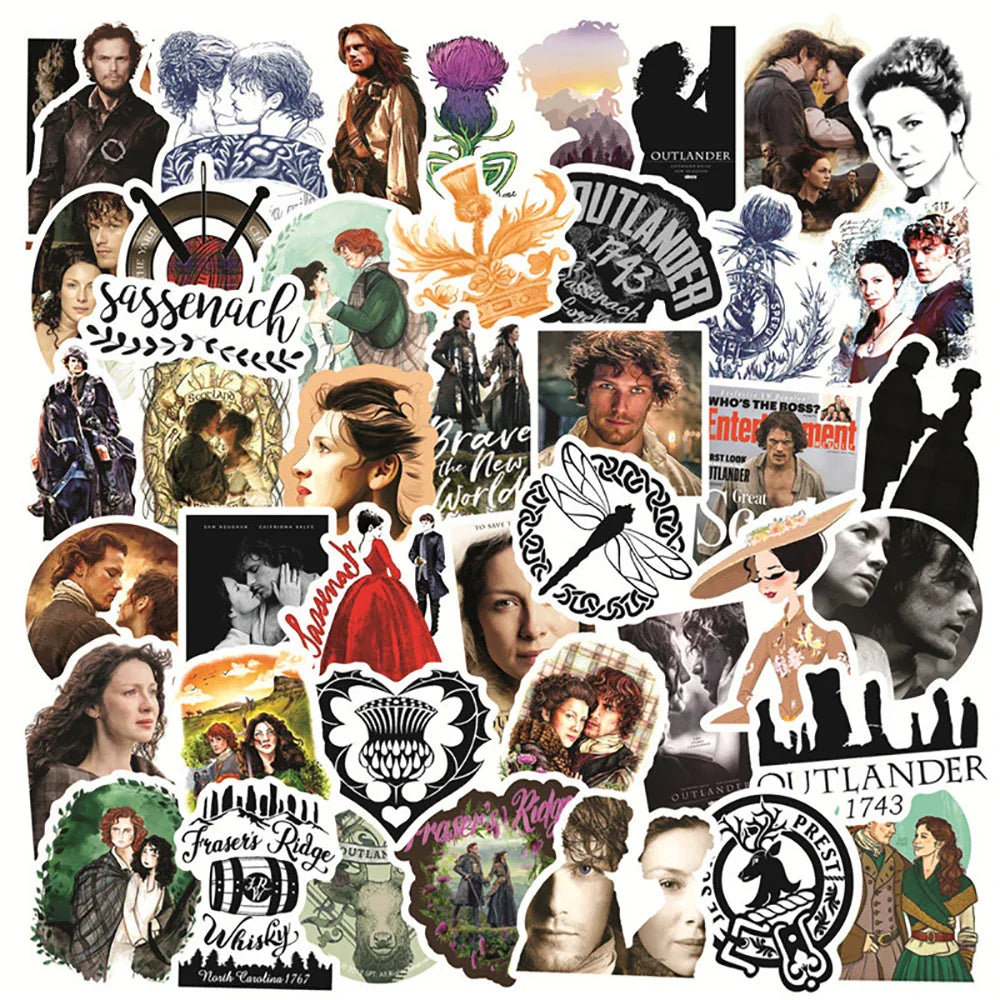10/30/50PCS Outlander TV Show Sticker Pack (ONLINE ORDER ONLY)