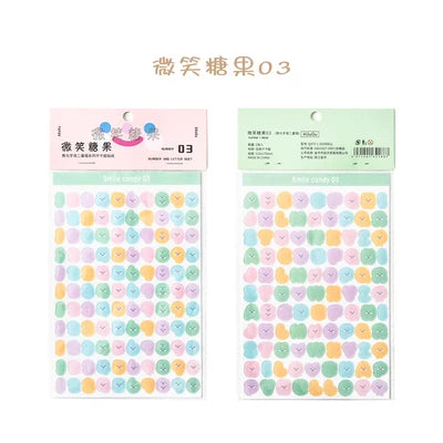 2pcs INS Alphanumeric Sticker Scrapbooking Decoration Photo Album Decor Planner Notebook Labels stickers Kawaii Stationery (Online Order Only)