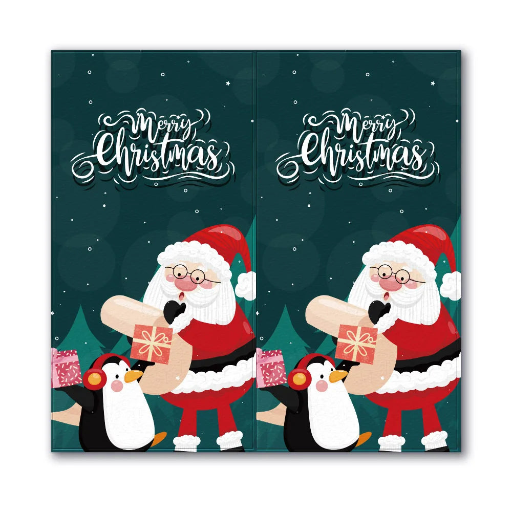 10-50pcs Merry Christmas Stickers 5*10cm Red Christmas Gift Decor Seal Stickers Cute Santa Stickers Stationery Supplies (Online Order Only)