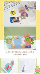 Kawaii Cheese Bear Stickers Scrapbooking Decorative Sticker Korean DIY Diary Album Stick Label School Stationery (Online Order Only)