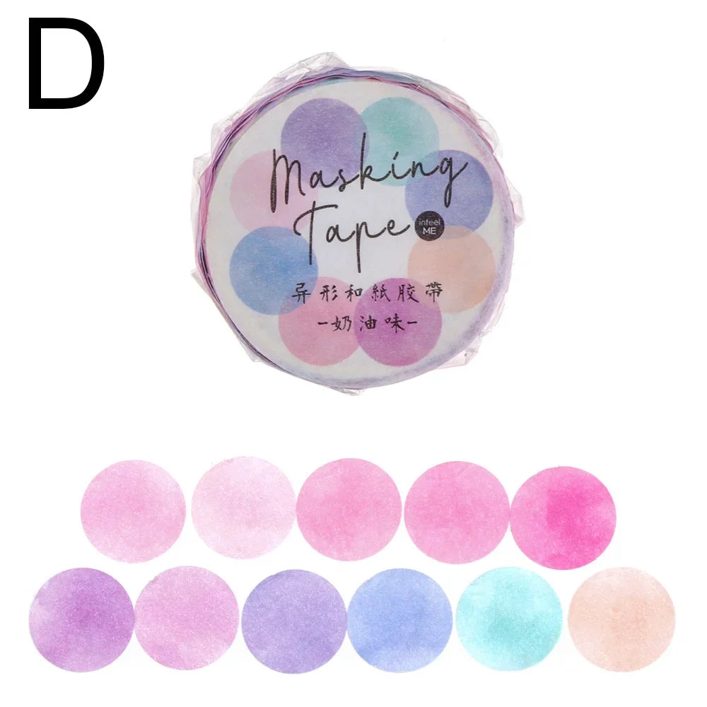 100PCs/Roll Masking Washi Tape Mushroom Butterfly Flower Adhesive Tape Stationery Decoration DIY Scrapbooking Sticker Label (ONLINE ORDER ONLY)
