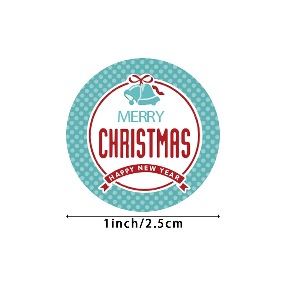 100-500pcs Thank You Sticker Design Diary Christmas Sticker Gift Sealing Sticker Holiday Birthday Party Gift Decoration Label (Online Order Only)