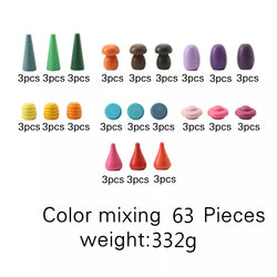 Rainbow Wooden Loose Pieces (ONLINE ORDER ONLY)