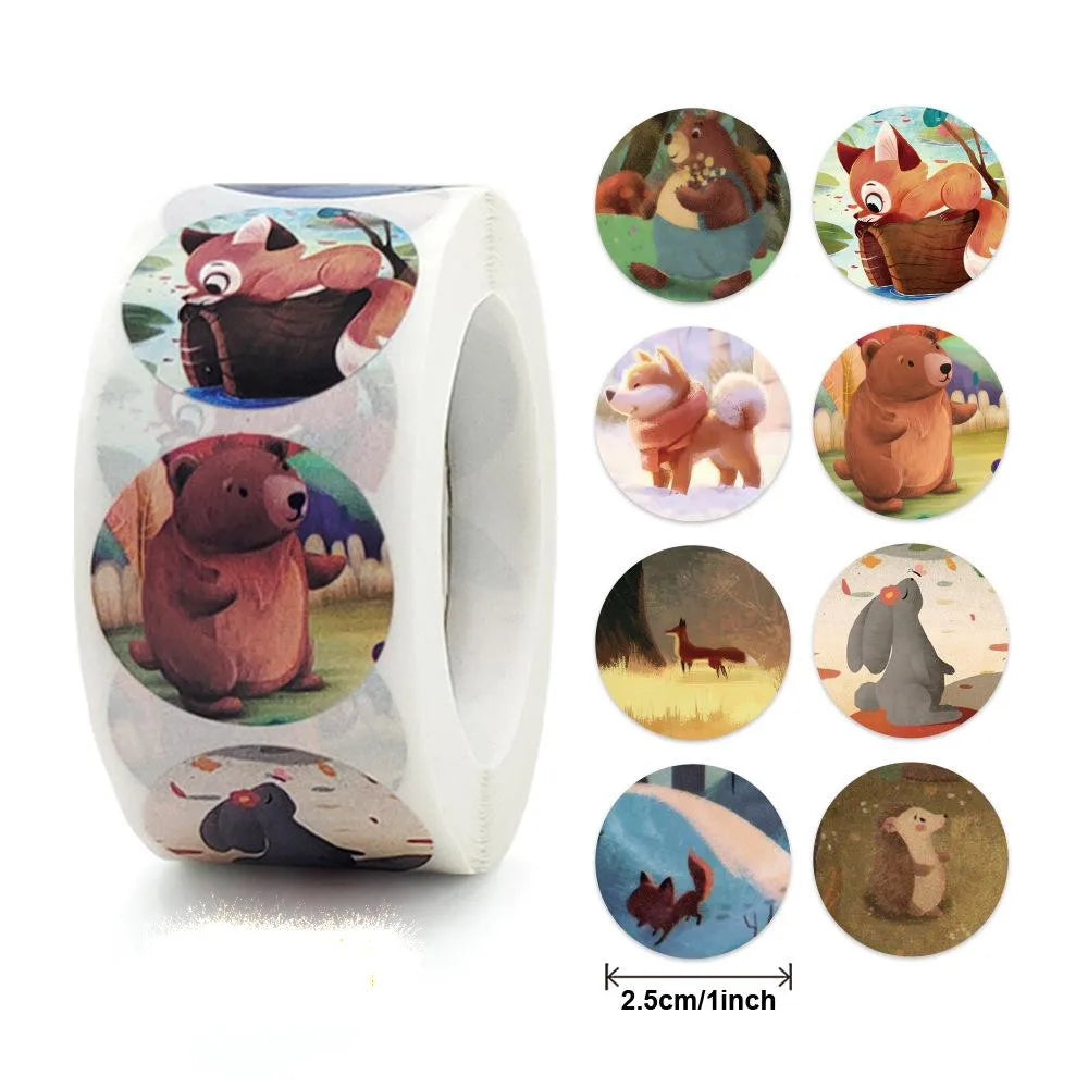 500pcs Animals Cartoon Stickers For Kids Classic Toys Sticker School Teacher Reward Sticker Various Styles Designs Pattern (ONLINE ORDER ONLY)