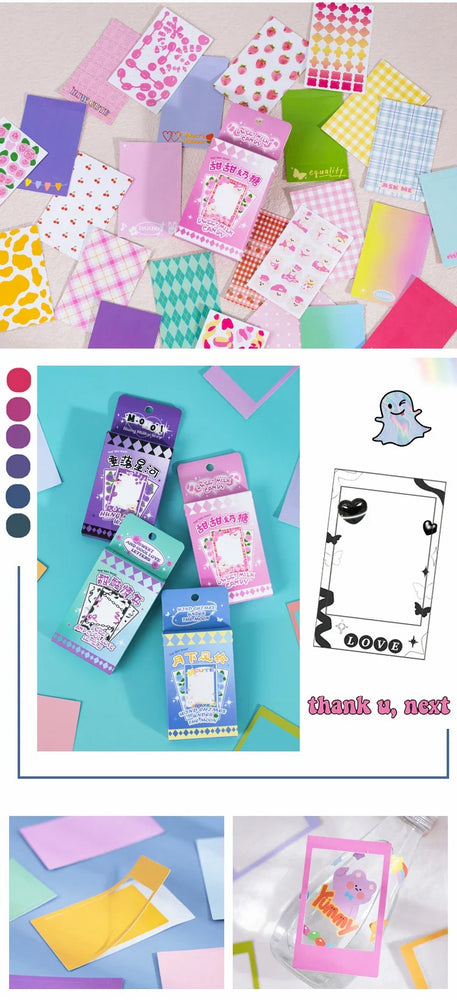 30Pcs Sky Store Photo Frame Decorative Stickers Creative Aesthetics DIY Manual Diary Album Scrapbook Sticker Kawaii Stationery (ONLINE ORDER ONLY)