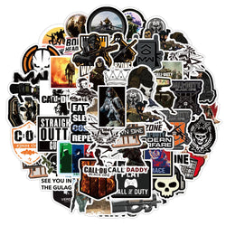10/30/50PCS Cool Game COD Call of Duty Stickers Skateboard Guitar Car DIY Laptop Motorcycle Phone Bike Graffiti Sticker Kid Toy (ONLINE ORDER ONLY)