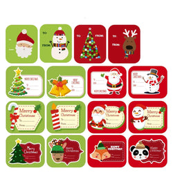 40-100Pcs Rectangle Merry Christmas Label Stickers for Card Gift Package Wrapping Festival Party Baking Small Business 4.8*5.8CM (ONLINE ORDER ONLY)