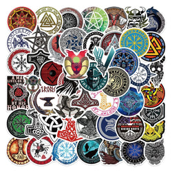 Viking Totem Stickers Compass Tree of Life Fridge Guitar Skateboard Suitcase Laptop (ONLINE ORDER ONLY)