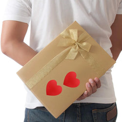 Heart Red Stickers seal labels 50-500pcs Labels stickers scrapbooking for Package and wedding decoration stationery sticker (ONLINE ORDER ONLY)