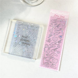 Ins Creative Laser Hot Stamping Sticker Butterfly Whale Stickers Idol Card Hand Account Decoration Stickers Kawaii Stationery (ONLINE ORDER ONLY)