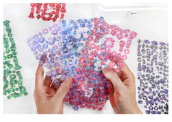 Laser Jewelry beaded Stickers Hand Account DIY Album Stick Label Decoration Scrapbooking Material Sticker Kawaii Stationery (ONLINE ORDER ONLY)