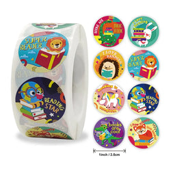 100-500pcs Reward Motivational Stickers Cartoon Animal Kids Toy Circus Elephant Lion Monkey Dolphin Stickers For Children Gifts (Online Order Only)