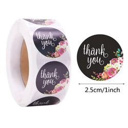 500 Labels Per Roll Thank You Sticker For Seal Label Scrapbooking Christmas Sticke Decoration Sticker Stationery Sticker (ONLINE ORDER ONLY)
