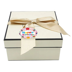100-500pcs 8 Styles Happy Birthday Round Stickers Party Gift Packaging Seal Labels for Scrapbooking Cards Decoration (Online Order Only)
