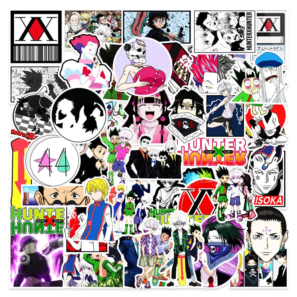 Hunter x Hunter Anime Stickers Pack - Laptop, Guitar, Bike, Waterproof, Wholesale (Online Order Only)