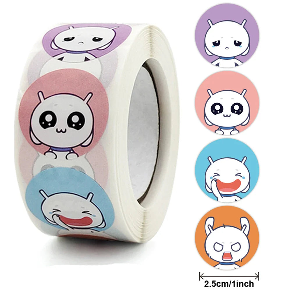 100-500pcs Reward Cute Animals Sticker for Kids Classic Toy Decoration School Teacher Supplies Encouragement Sticker (Online Order Only)