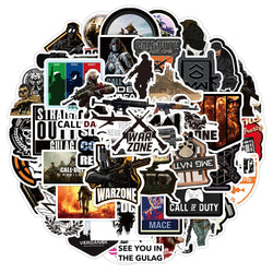 10/30/50PCS Cool Game COD Call of Duty Stickers Skateboard Guitar Car DIY Laptop Motorcycle Phone Bike Graffiti Sticker Kid Toy (ONLINE ORDER ONLY)