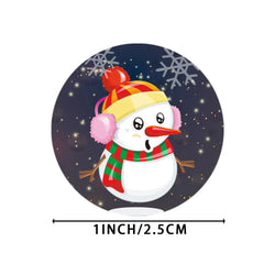 100-500pcs Christmas Stickers Roll Cartoons Gift Cards Party Package Cute Santa Label Sealing Decor Party Decorative Stickers (ONLINE ORDER ONLY)