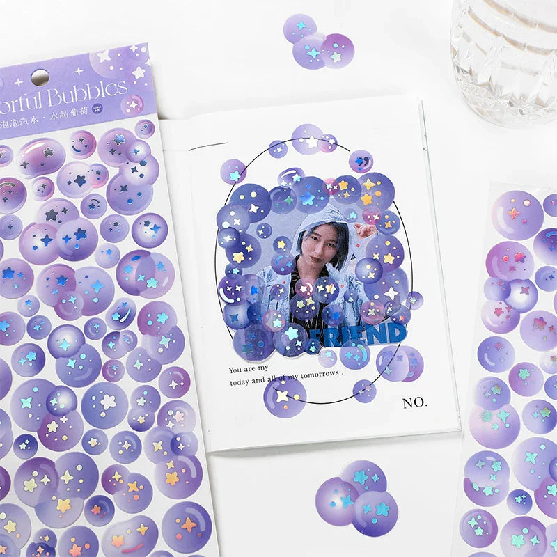 Bubble Soda Series Series Stickers Scrapbooking Decorative Sticker Korean DIY Diary Album Stick Label Kawaii Stationery (ONLINE ORDER ONLY)