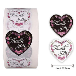 500 Labels Per Roll Thank You Sticker For Seal Label Scrapbooking Christmas Sticke Decoration Sticker Stationery Sticker (ONLINE ORDER ONLY)