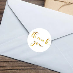 100-500pcs Round Clear Merry Christmas Stickers Thank You Card Box Package Label Sealing Stickers Wedding Decor Stationery (ONLINE ORDER ONLY)