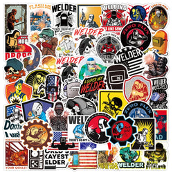 Mixed Welding Graffiti Stickers 10/30/50PCS Waterproof DIY Decals for Luggage, Skateboard, Toys (ONLINE ORDER ONLY)