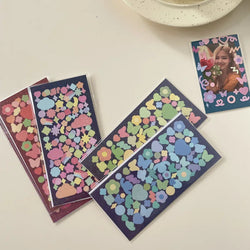 Ins Laser Flower Butterfly Stickers Scrapbooking Stick Label  Hand Account DIY Decoration Material Sticker Kawaii Stationery (ONLINE ORDER ONLY)