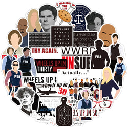 10/30/50PCS TV Show Criminal Minds Sticker Packs (ONLINE ORDER ONLY)