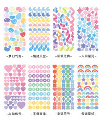 Colorful Fantasy Series Sticker Scrapbooking Decorative Sticker DIY Diary Album Stick Label INS Kawaii Stationery (ONLINE ORDER ONLY)