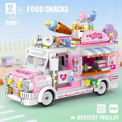 Dessert Trolley Building Block toys Minifigures Food Trucks Fun for All over 500 Pieces (ONLINE ORDER ONLY)