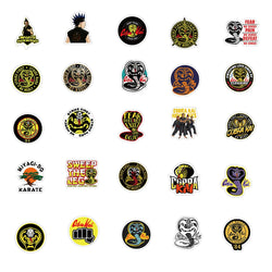 10/50/100PCS TV Show Cobra Kai Stickers Motorcycle Luggage Phone Guitar Skateboard Cool Graffiti Sticker Decal Kid Classic Toys (ONLINE ORDER ONLY)