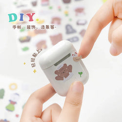 2Pcs Lovely Daily Series Stickers ins Hand Account Decoration Material Stickers Scrapbooking Stick Label Diary Album Stationery (ONLINE ORDER ONLY)