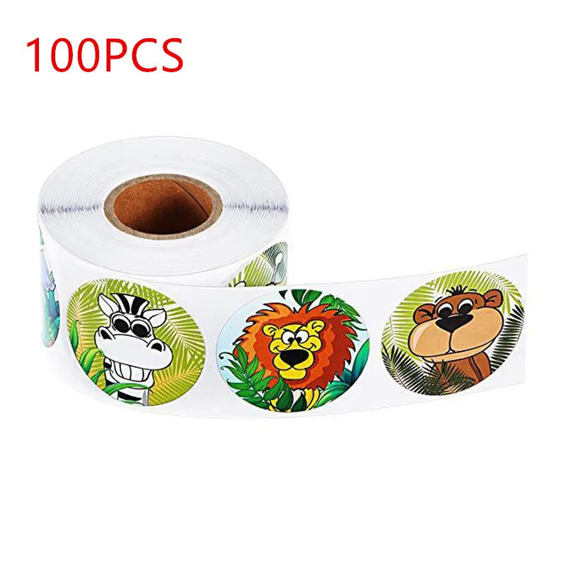 50-500pcs Animals Cartoon Stickers For Kids Classic Toys Sticker School Teacher Reward Sticker Various Styles Designs Pattern (ONLINE ORDER ONLY)
