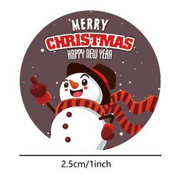 100-500Pcs New Merry Christmas Stickers Gift Packaging Seal Labels for New year decor, Greeting cards, Candy bags Stickers (ONLINE ORDER ONLY)