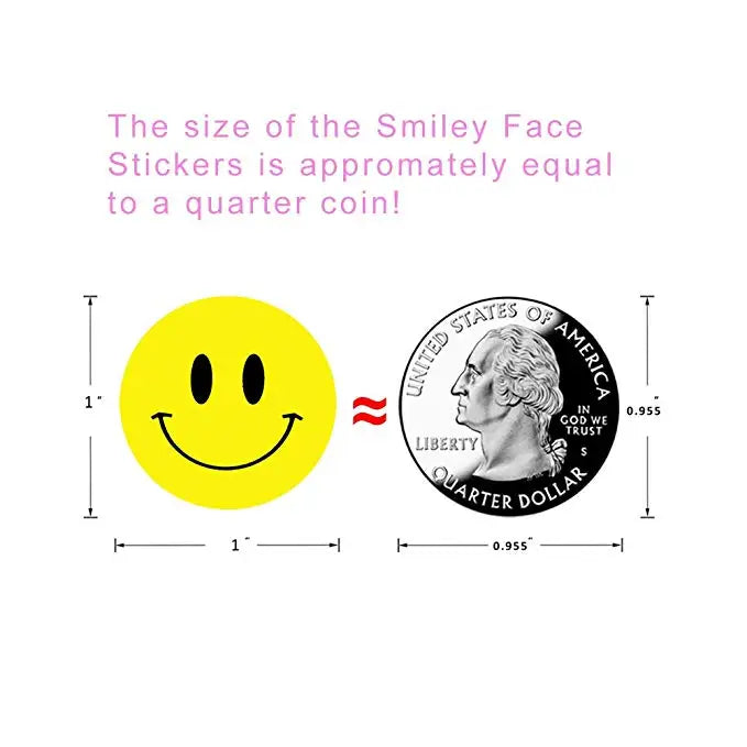 Sticker Kids Reward Sticker Yellow Red Labels Happy Smile Face Sticker Kids Toys School Teacher Student Stationery (ONLINE ORDER ONLY)