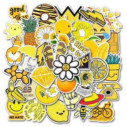 50PCS Cartoon Pink INS Style Vsco Girl Stickers For Laptop Moto Skateboard Luggage Refrigerator Notebook Laptop Toy Sticker (Online Order Only)