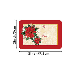 250pcs/roll Christmas Gift Name Tags XMAS Stickers 6 Designs AdhesivePresent Seal Labels Christmas Decals Gift Packag 5*7.5cm (ONLINE ORDER ONLY)