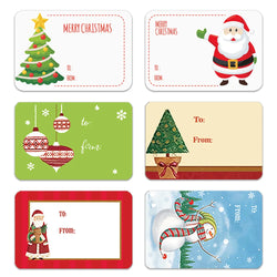 250pcs/roll Colored Christmas Stamp Design Kraft Seal Sticker Kraft Paper Material Stick DIY Multifunction Gift Sticker (ONLINE ORDER ONLY)